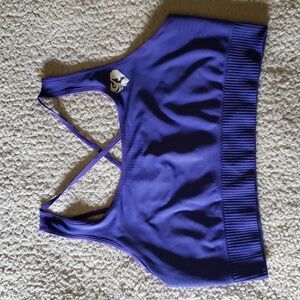 NWT Women's Best Power Seamless Sports Bra in Royal Blue